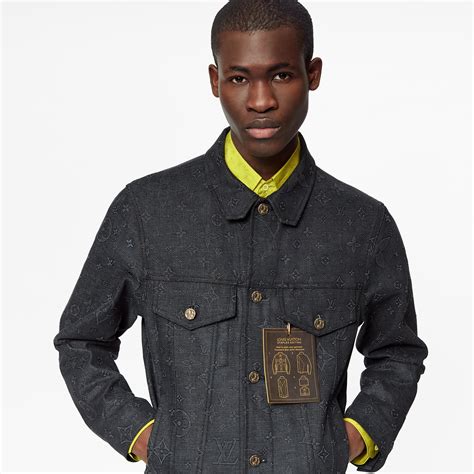 louis vuitton monogram denim bob|Monogram Accent Sleeveless Denim Jacket .